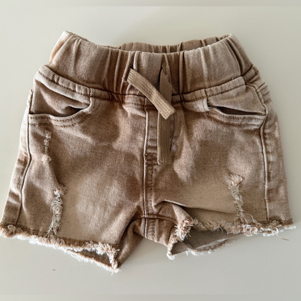 Little Bipsy Distressed Tan Shorts